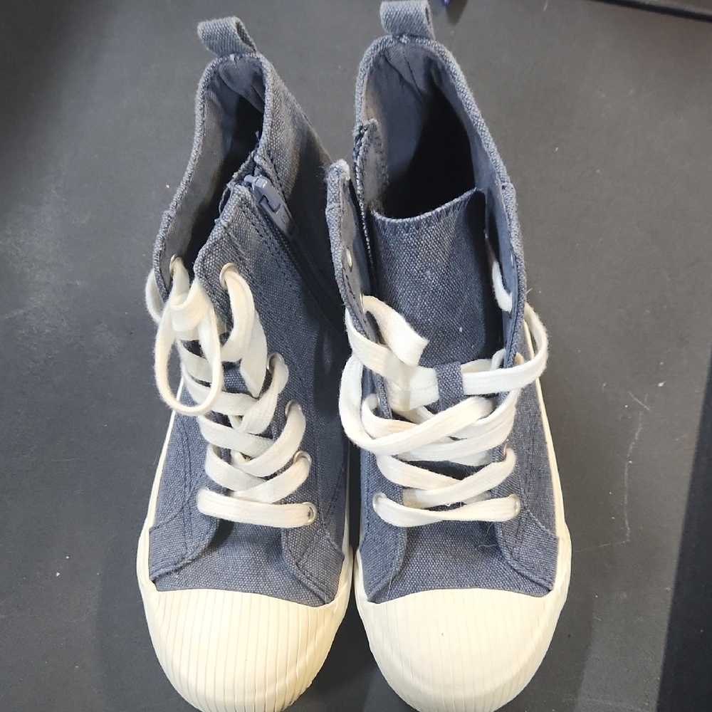 Cat & Jack Blue Denim High-Top Sneakers